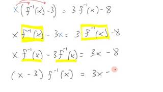 IB SL Math Topic 2 1 4 3 Self Inverse Functions