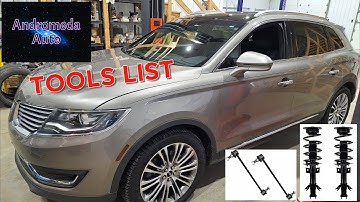Front Struts and Sway bar Links Install Lincoln MKX, Ford Edge, and Nautilus