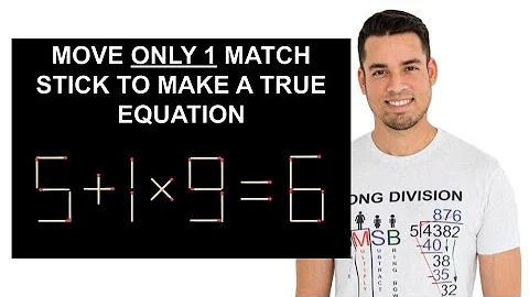 ➕❌ One Tiny Matchstick Move = One Big Math Fix!