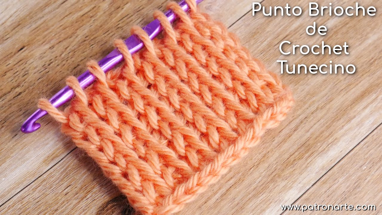 Punto Tejido Tunecino - Ahuyama Crochet