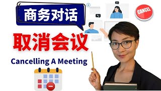 0317.【取消会议 Cancelling A Meeting in Chinese 】高级商务中文 Advanced Business Chinese