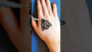 easy mehndi design for beginners #shortfeed #shorts #minu #mehndiart #hennadesign #hennaart #easyart