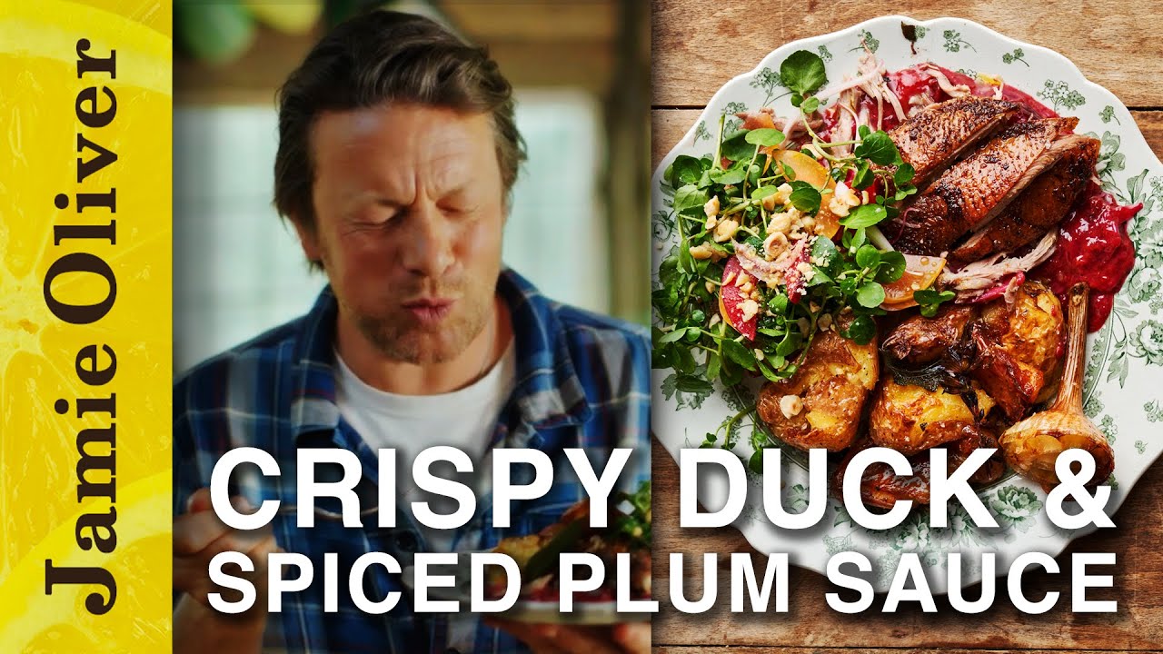 Crispy Duck Spiced Plum Sauce Jamie What To Eat This Week crispy-duck-spiced-plum-sauce-jamie-what-to-eat-this-week