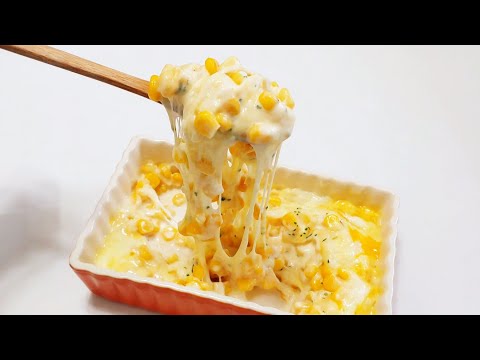 Microwave Mozzarella Corn Cheese Recipe (How to Make Korean Cheesy Corn)  | So Yum Cooking