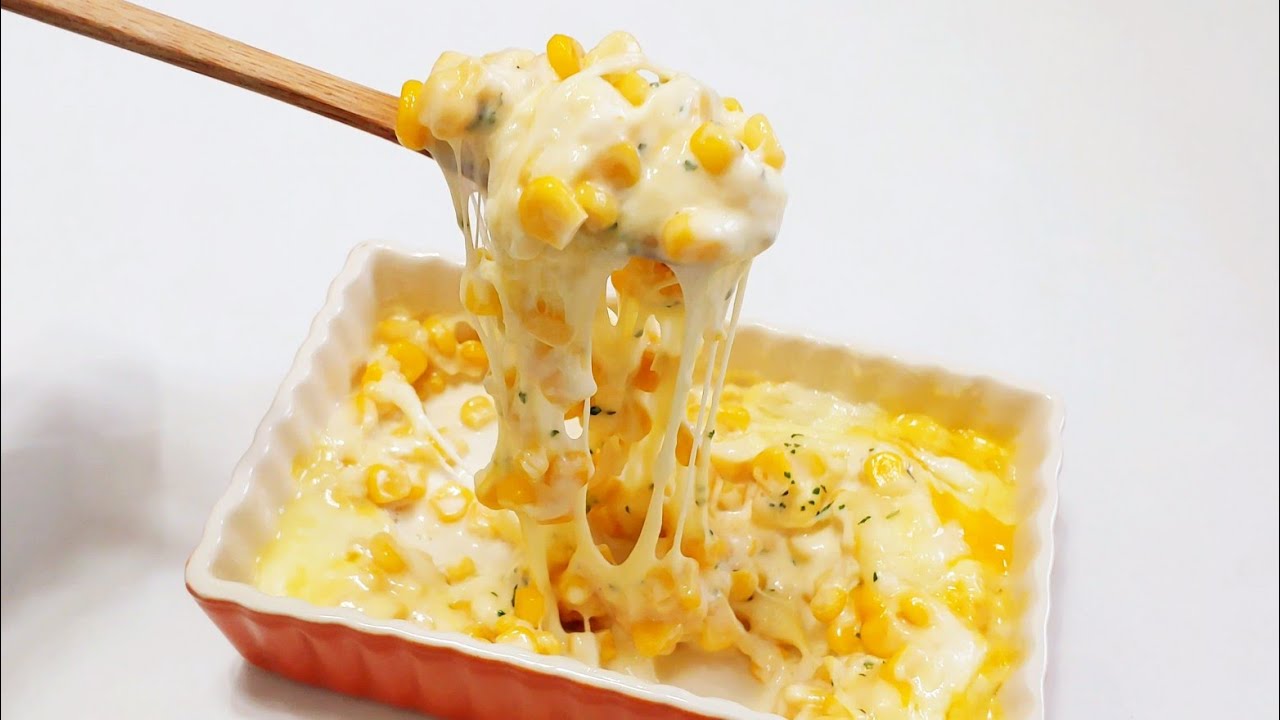 [간단 자취요리] 3분 완성 ! 초간단 콘치즈 만들기 ! 전자렌지 콘치즈 Cheesy Corn Recipe (Korean Corn Cheese)