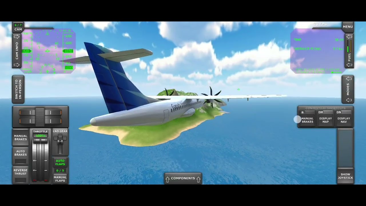 Guardia indonesia flight 470X Juan O Macy airport to Drawbridge airport in TFS 