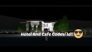 Welcome to Bloxburg : Hotel and Cafe Decal Id/Codes!! | Saraplaysnow