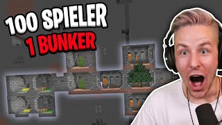 Ihr glaubt NIEMALS, was passiert, wenn 100 SPIELER in Minecraft in EINEM BUNKER leben MÜSSEN!