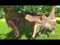 The journey of jurassic park 3 spino and speckles jr  animal revolt battle simulator