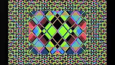 Atari Video Easel (1979): Graphics Demo Video 2016 (Atari 8-bit Family 400/800/xl/xe) Psychedelic
