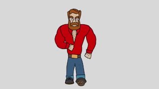Jake Walking - front view