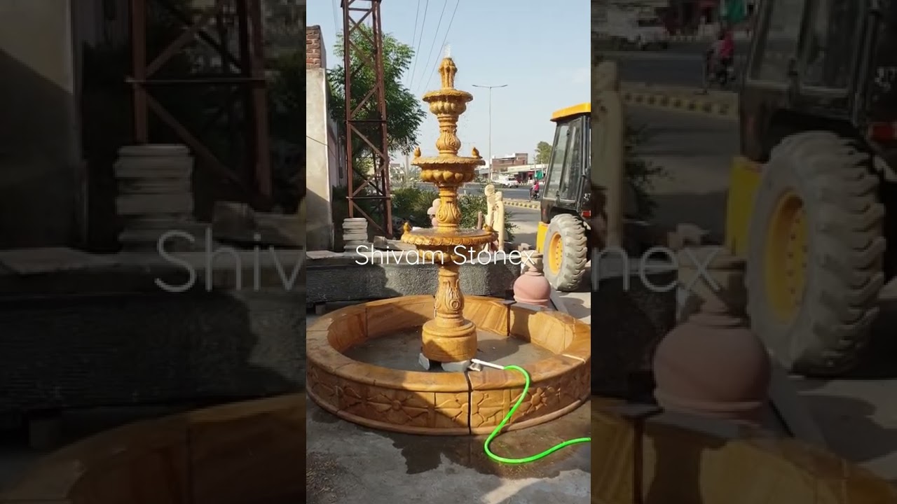 Golden stone Garden Fountains manufacturer in India