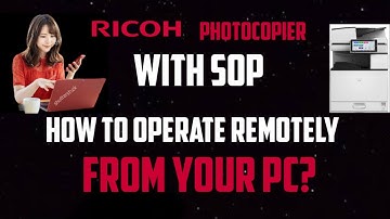 Ricoh Photocopy machine with SOP panel, How to operate remotely from PC? MP 2555 3055 4055 5055 6055