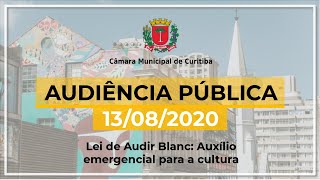 Audiência Pública da Comissão de Educação, Cultura e Turismo - 13/08/2020