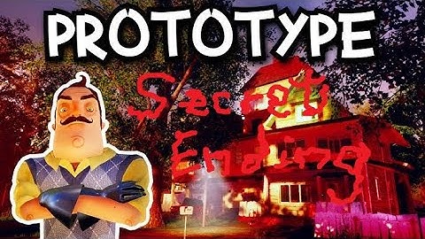 [SECRET ENDING] I PLAYED LOST VERISON OF HELLO NEIGHBOR [PROTOTYPE]