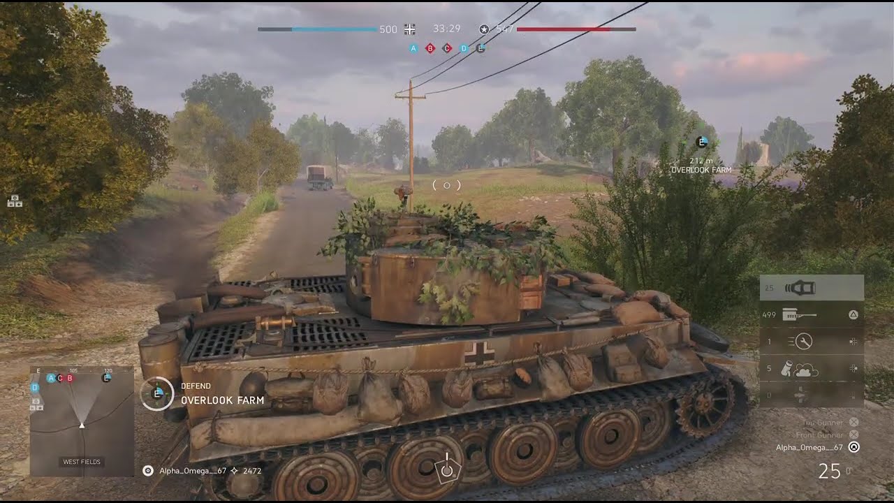 Battlefield V Tiger Commander Engagement In  Provence