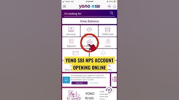 YONO SBI NPS Account Opening Online | National Pension Scheme | Open SBI NPS Account Online