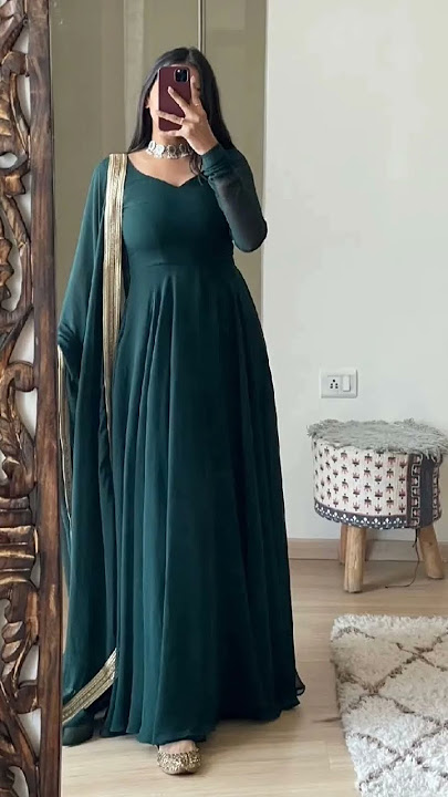beautiful Georgette gown 👗👗💡♥️😘🥰🤩😍 #beautiful #dress #design #fashion #beauty #girl #short #shorts