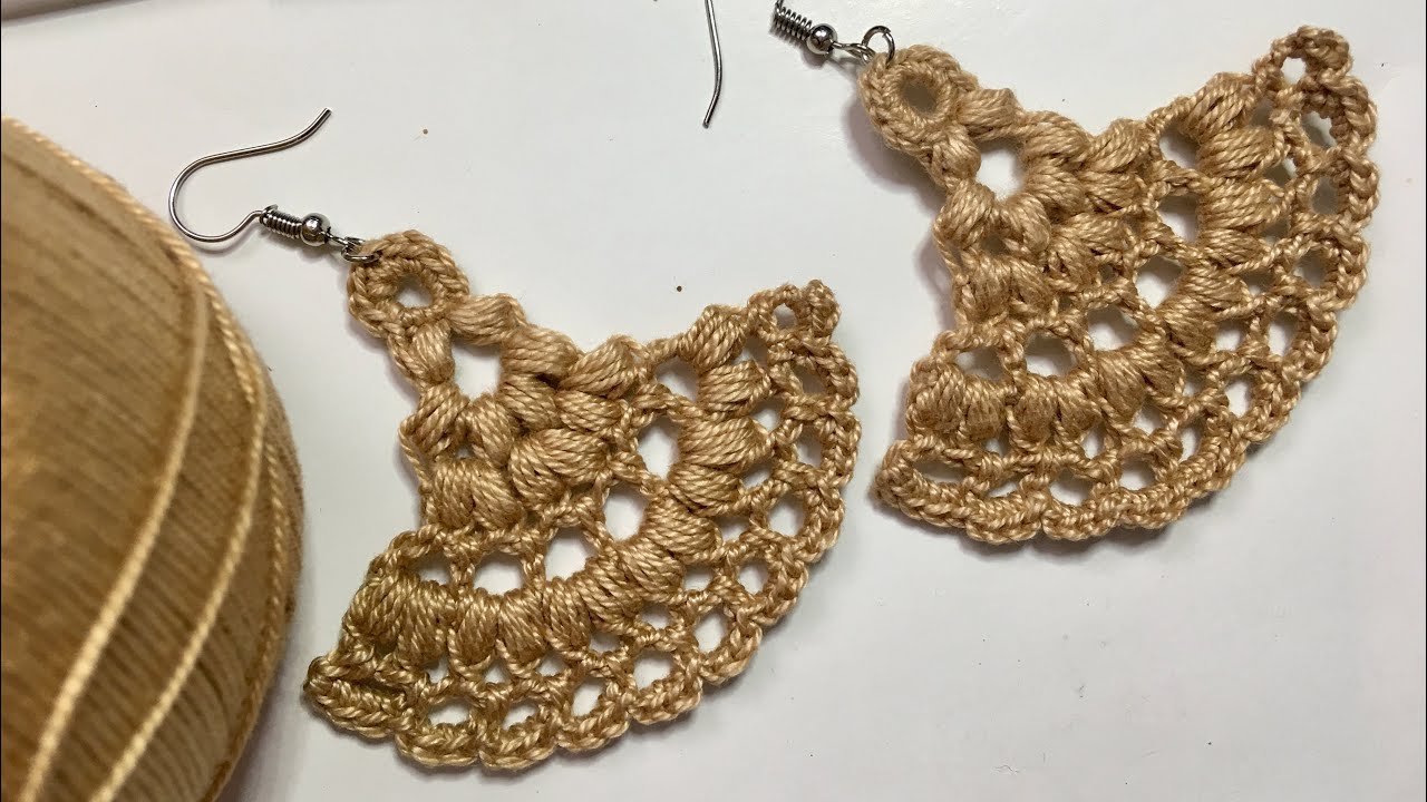 “Puffed” Crochet Summer Earrings