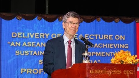 Distinguished Lecture on “Sustainable Development” by Professor Jeffrey Sachs