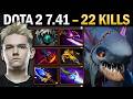 Slark with 22 Kills and 1000 XPM - Dota 7.42