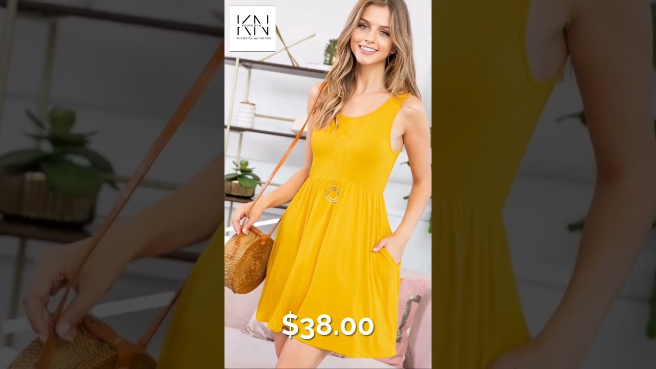 Racerback Tank Dress | knocknow.store 