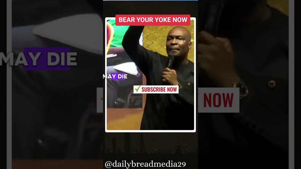 BEAR YOUR YOKE NOW || APOSTLE JOSHUA SELMAN