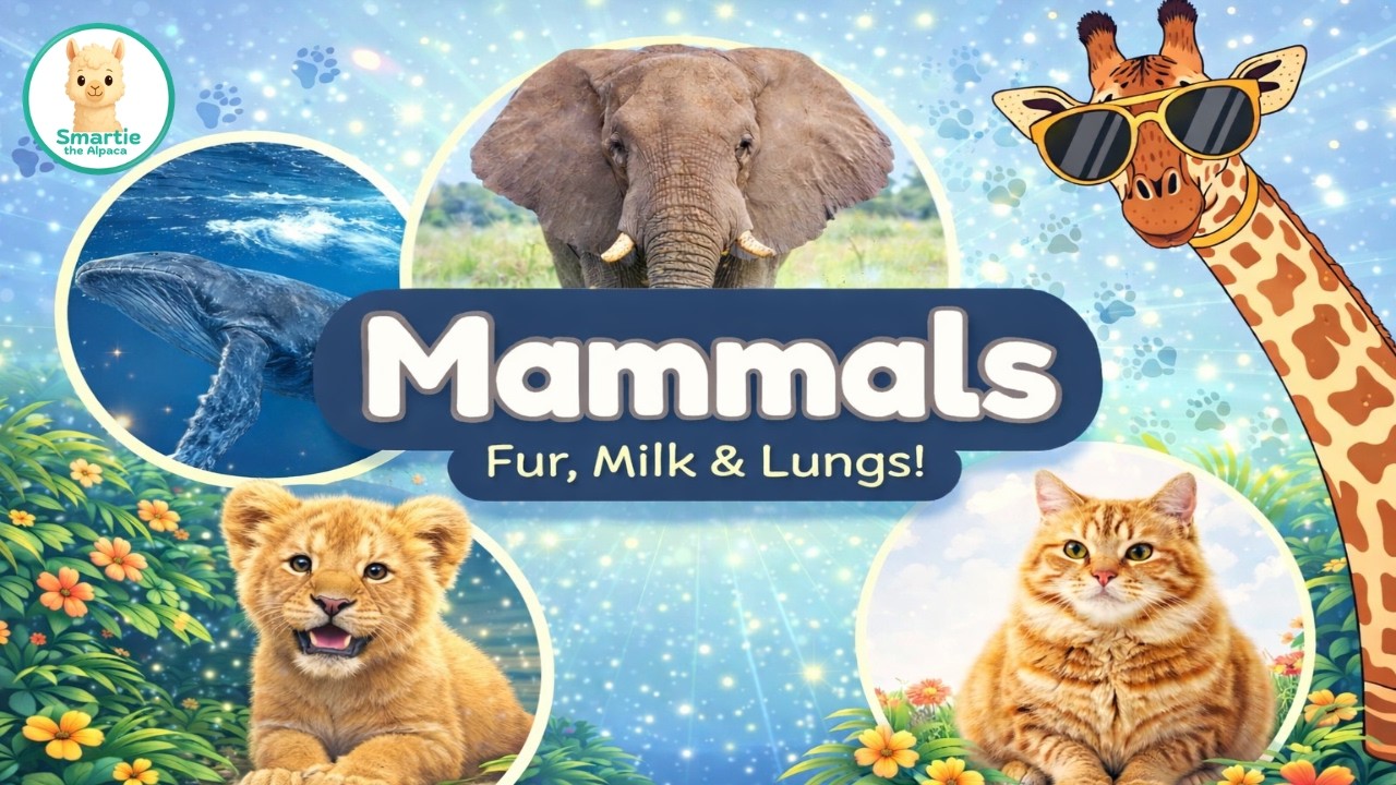 Что такое млекопитающие? 🐾 Шерсть, молоко и легкие: объяснение для детей | Классификация животных