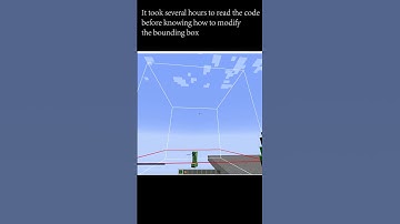 It took several hours to read the code and learn how to modify bounding boxes#minecraft #gaming