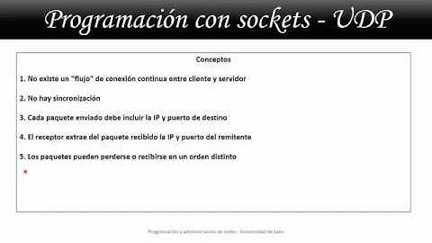 Programacion con sockets - Vídeo 2 - UDP