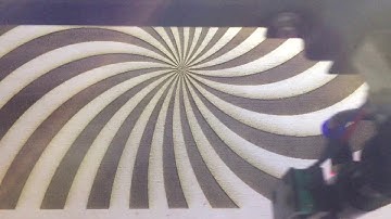 Optical illusion for laser engraved pickguard FTGP. Pickguard for electric guitar.