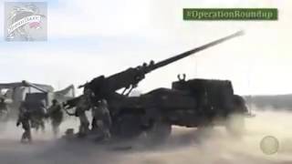 Сирия. Война в Сирии. Наземная операция коалиции. Французы артобстрелы. Сирия. Война в Сирии. Наземная операция коалиции. Французы артобстрелы.