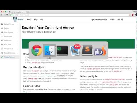 puphpet Laravel5.1 Vagrant