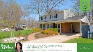 4706 Red Fox Drive, Annandale, VA 22003 Walk Through Video