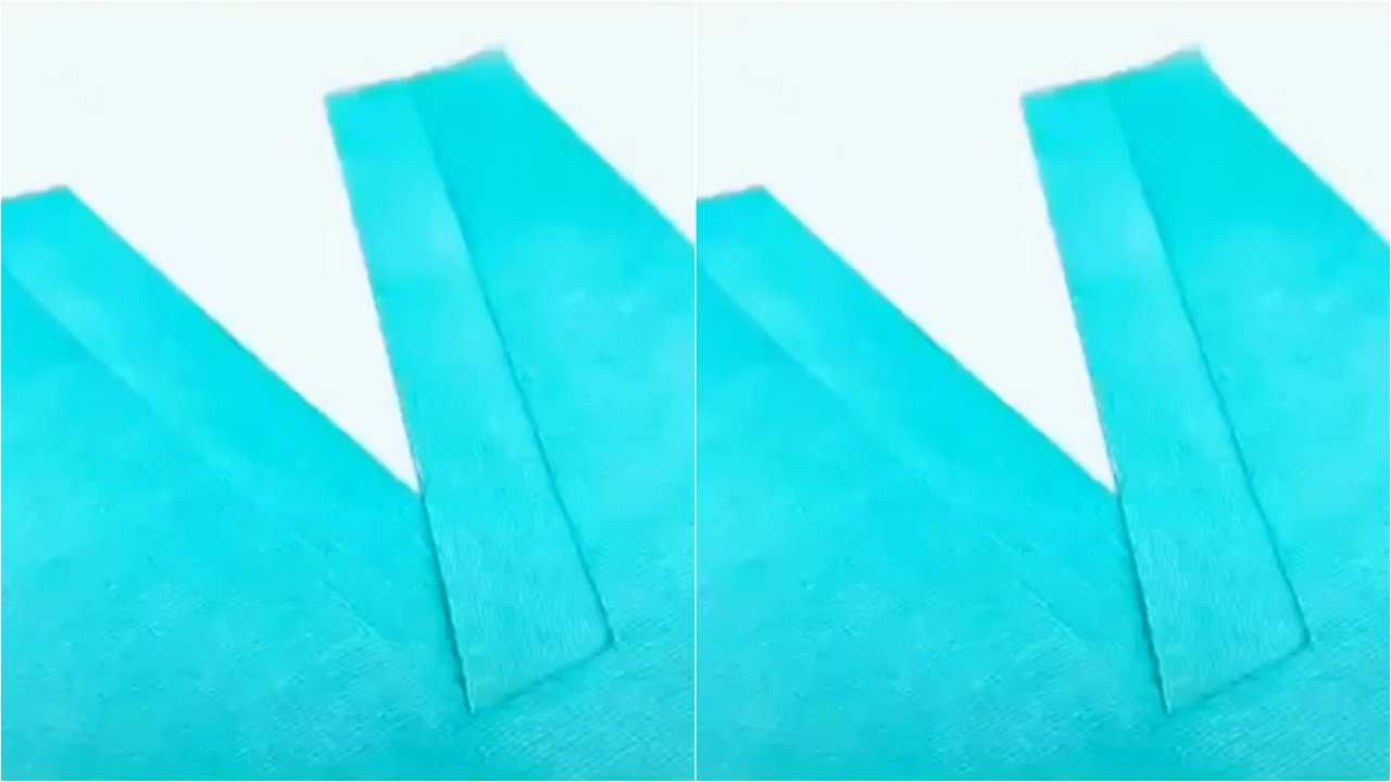 Overlaping Tutorial How to Sew a V-Neck with Overlapping Facing | Beginner Friendly ...