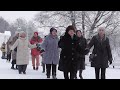 Танцы на морозе под духовой оркестр! Dancing in the cold with a brass band!