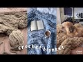 crochet/knit a blanket w me / tiktok compilation🧶