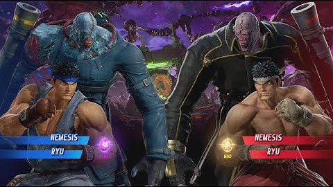 Nemesis and RYU vs Nemesis and RYU - MARVEL VS. CAPCOM: INFINITE