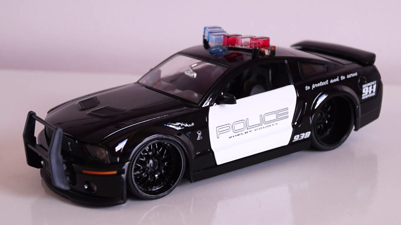 Ford Shelby GT500 2007, Jada, 1:24, Police. - YouTube