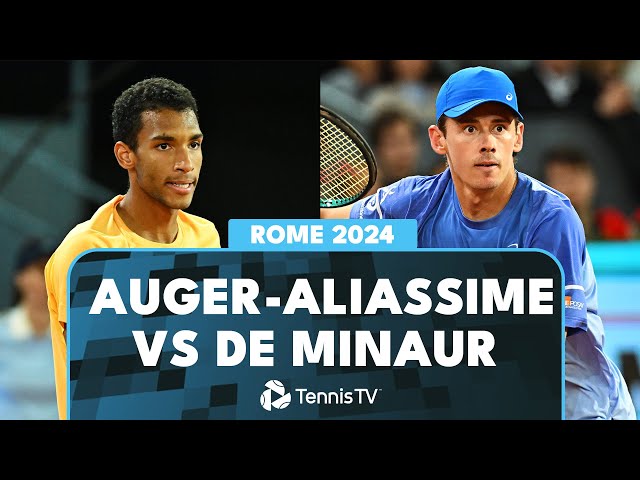 Three-Hour Battle! Felix Auger-Aliassime vs Alex De Minaur Highlights | Rome 2024 class=