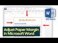 How to Adjust Paper Margins in Microsoft Word!