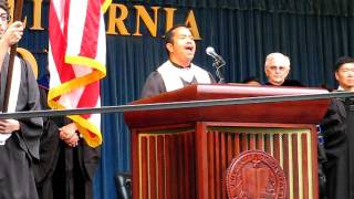 2011 CHASS Commencement: Mike Atienza Sings National Anthem