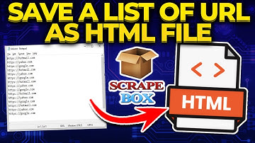 Save a List of URL as HTML File - Scrapebox