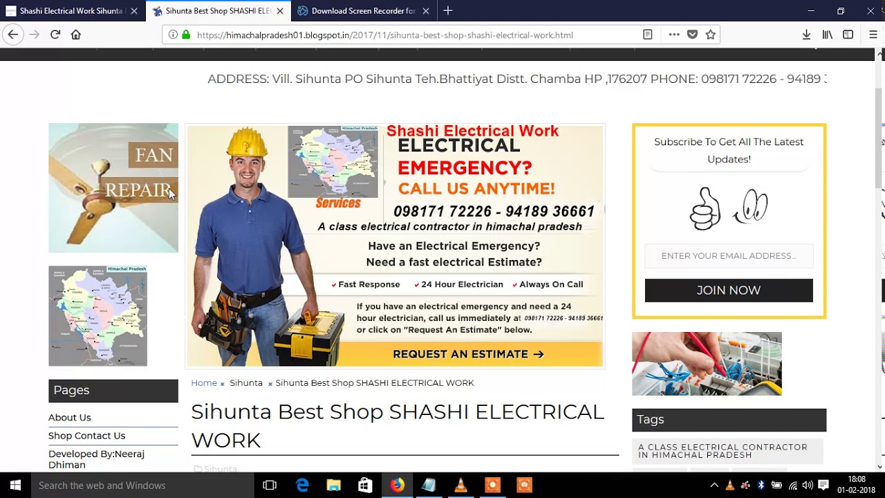 A class electrical contractor in himachal pradesh YouTube