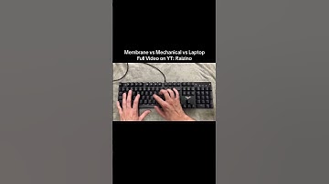Membrane vs Mechanical vs Laptop Keyboard #ASMR