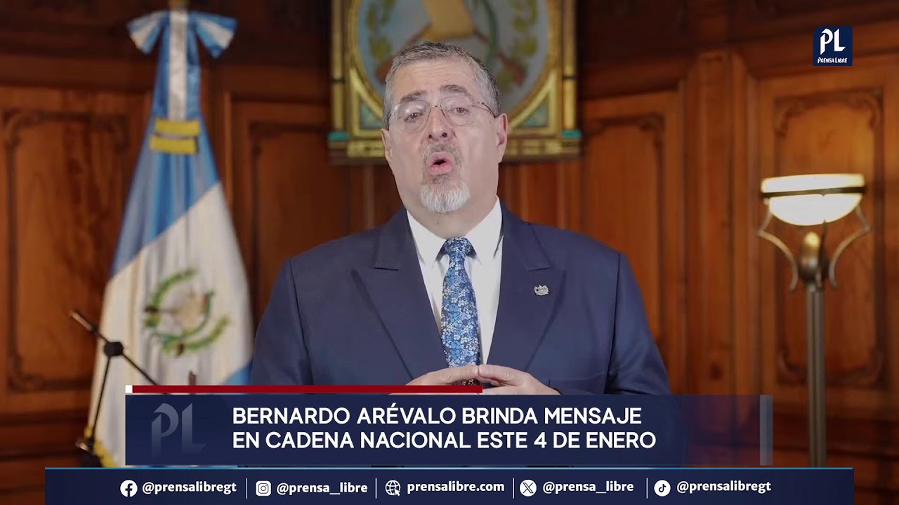 En vivo | Bernardo Arévalo brinda mensaje en cadena nacional este 4 de enero