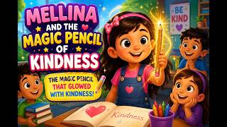 Mellina and the Magic Pencil of Kindness ✏️✨ | Heartwarming Moral Story for Kids