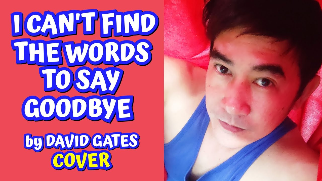 I Can't Find The Words To Say Goodbye / DAVID GATES / COVER