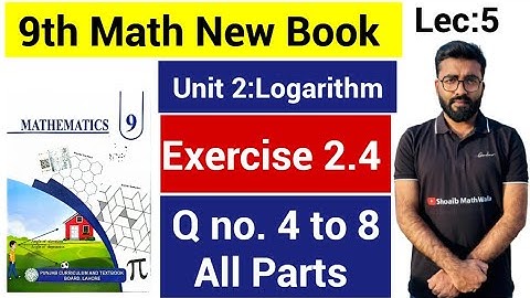 9th Class Math Exercise 2.4 Question 4,5,6,7,8 New Book||Ex 2.4 Q 4 to 8 class 9th Math new book