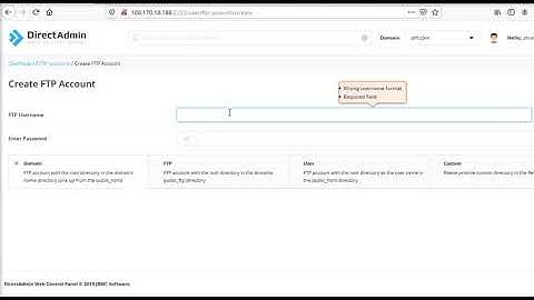 Silicon House -2020- Review Best - How to Create a Ftp Account in Direct Admin Control Panel